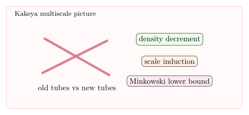 Kakeya 猜想的多尺度分析：旧 tubes、新 tubes 与密度递降