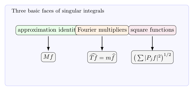 奇异积分一般理论一瞥：近似恒等、Fourier multiplier 与 square function